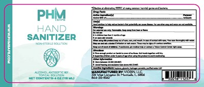 Label For Phm Safe Hand Sanitizer 04oz (Phm Safe Hand Sanitizer 4 Oz)